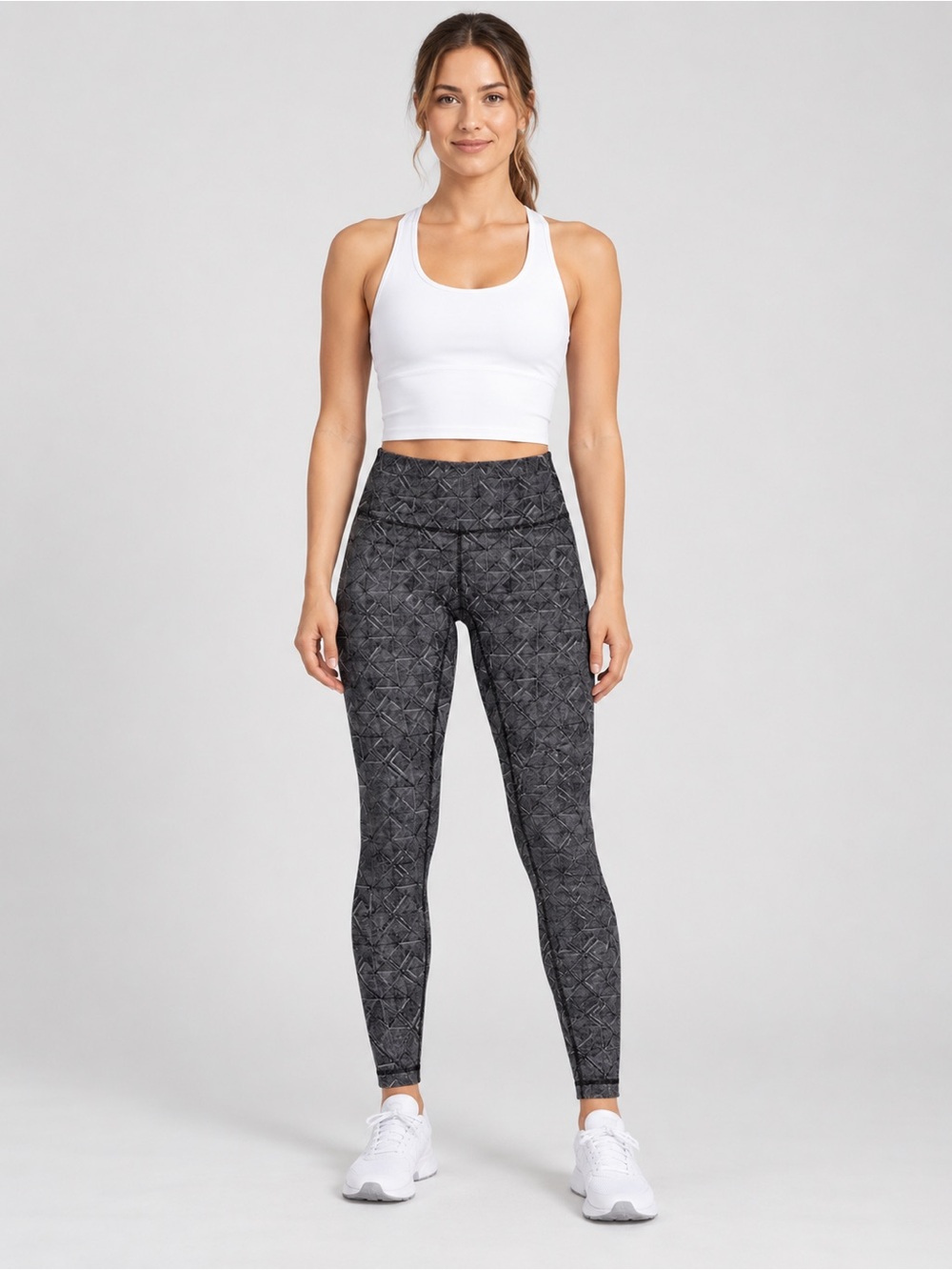 Lululemon Wunder Under Geometric Leggings Size 10 AAA0189